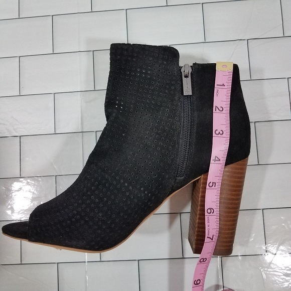 Jessica Simpson Black Open Toe Bootie 9.5 Nwot - Picture 12 of 16